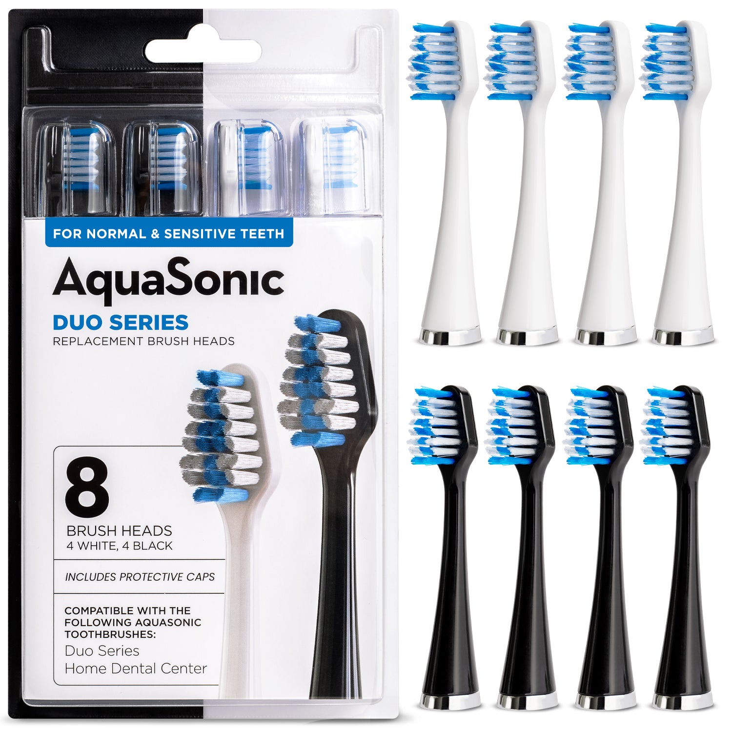 Duo Series Replacement Brush Heads AquaSonic