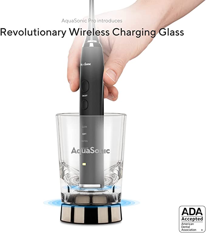 Black Series+ Sonic Toothbrush & Wireless Charging Glass/ADA Accepted