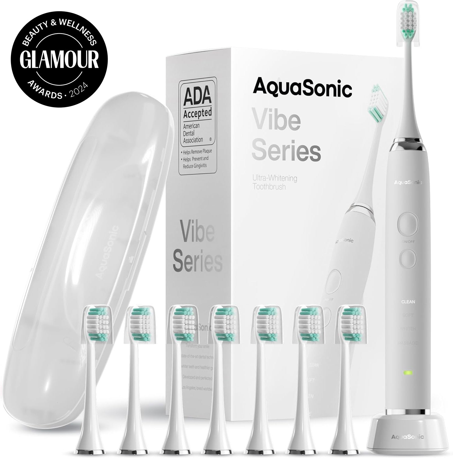 Vibe Series Sonic Whitening Toothbrush/ADA Accepted – AquaSonic