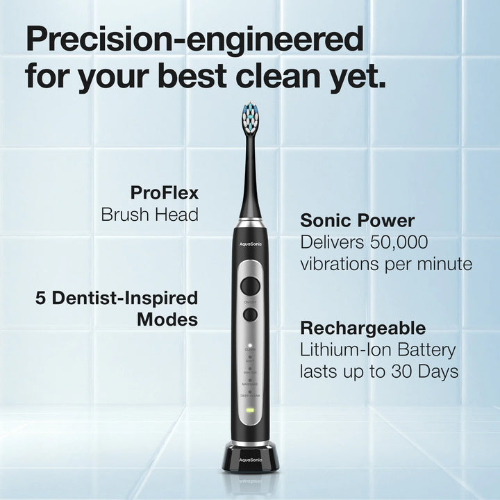 Precision Ultra-Whitening Rechargeable Electric Toothbrush