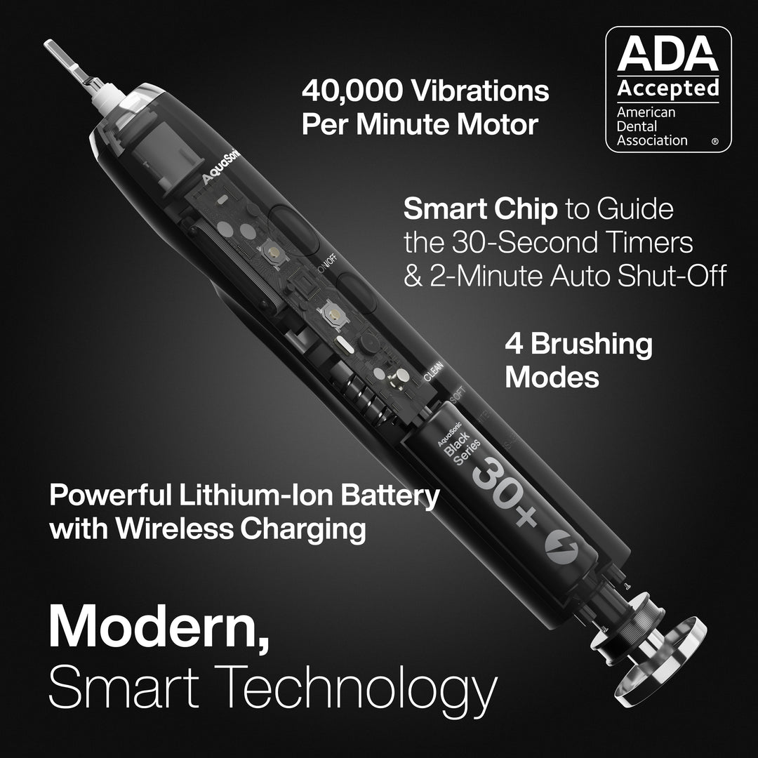 Black Series Sonic Whitening Toothbrush/ADA Accepted