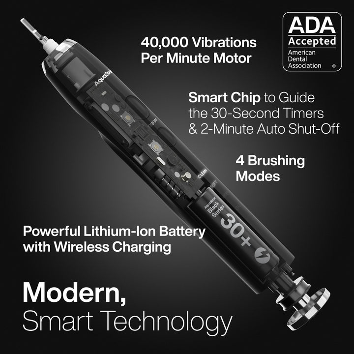 Black Series Sonic Whitening Toothbrush/ADA Accepted
