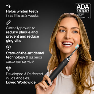 BLACK SERIES Sonic Whitening Toothbrush/ADA Accepted