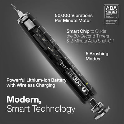 BLACK SERIES PRO Sonic Toothbrush/ADA Accepted