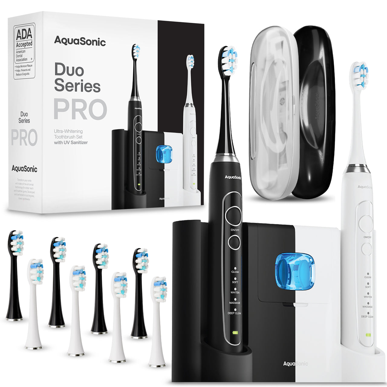 Duo Series Pro Sonic Toothbrush with UV Sanitizing Base/ADA Accepted