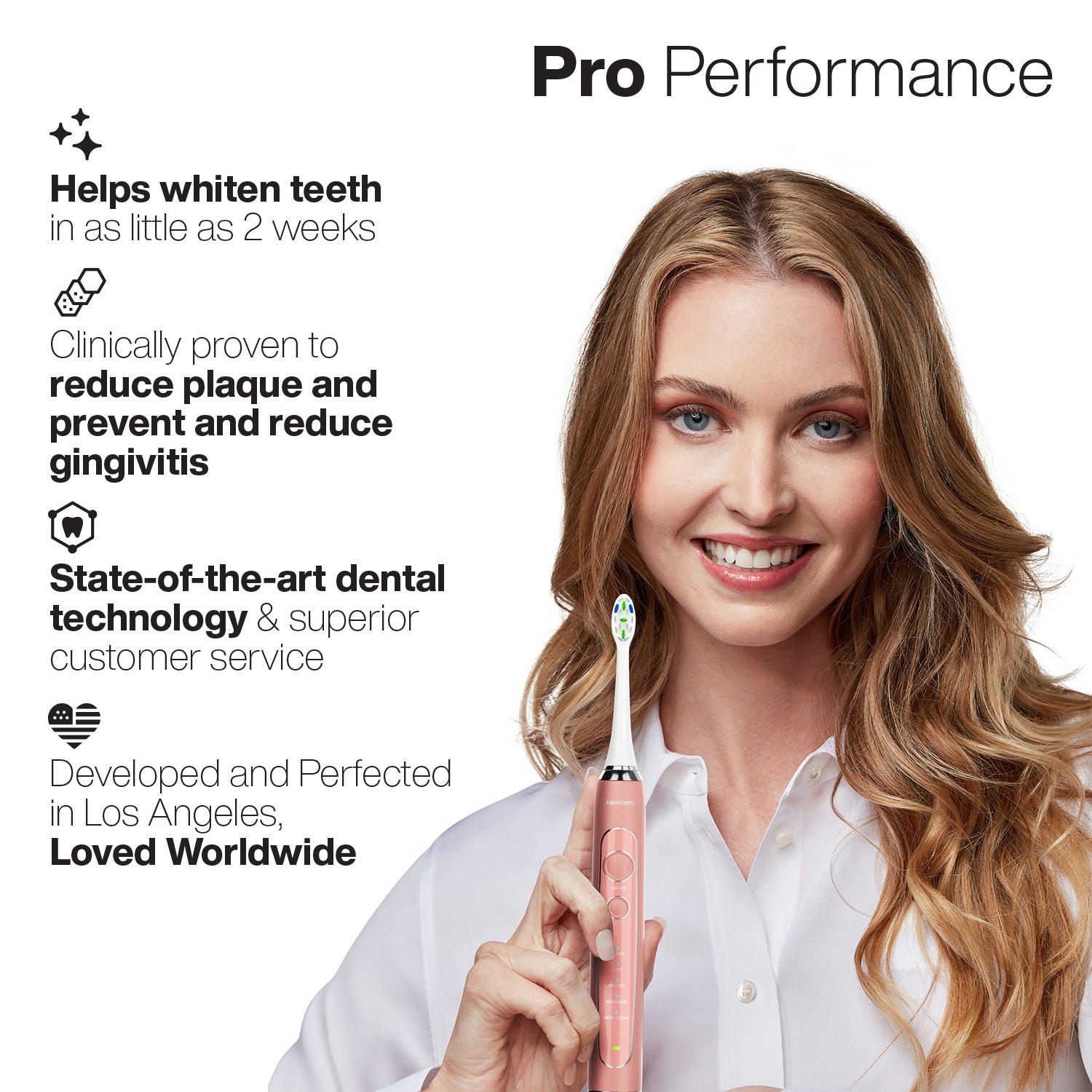 Vクリーン 電動歯ブラシ vivid ＆ Vogue Vibe Series Pro Sonic Electric Toothbrush With UV Sanitizer