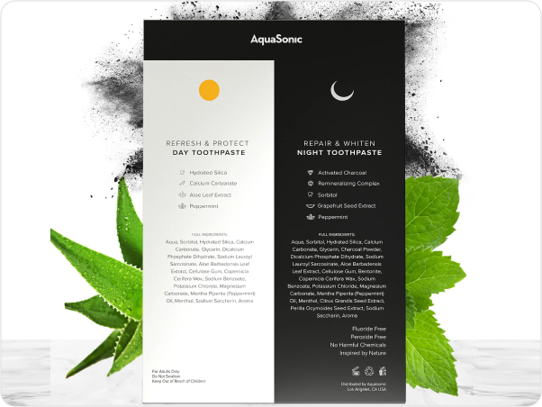 Day Toothpaste Day & Night Fluoride-Free Toothpaste – AquaSonic