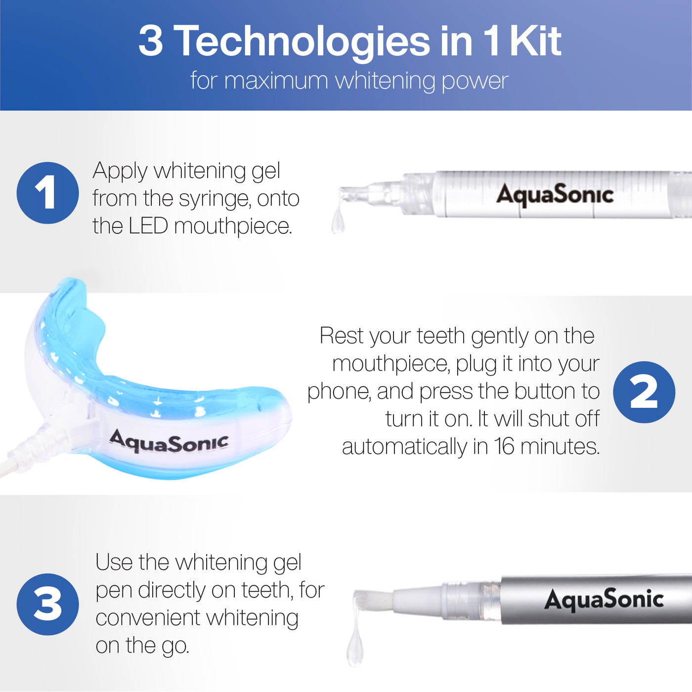 Power Bright 3-in-1 Teeth Whitening System