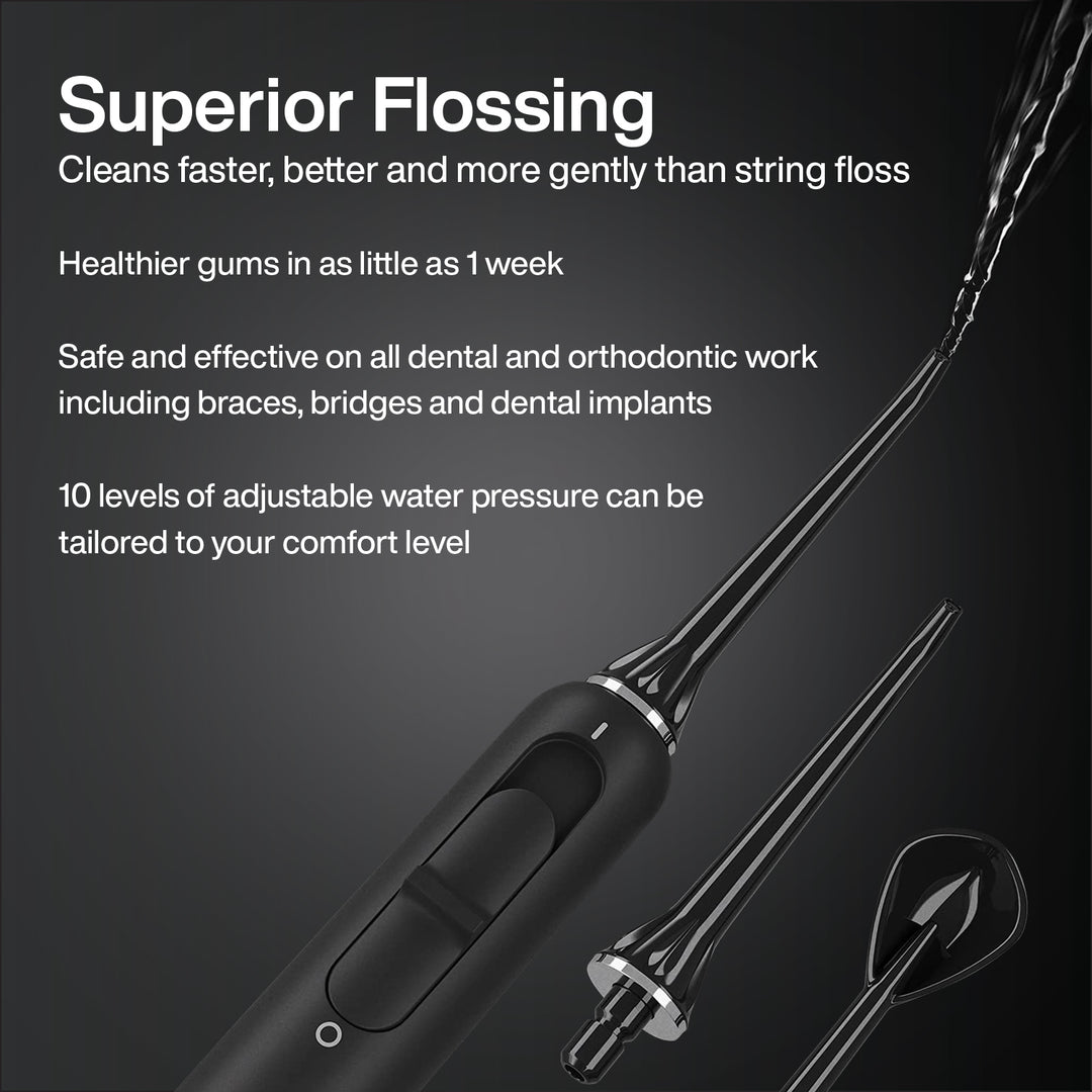 Electric water flosser for healthy gums