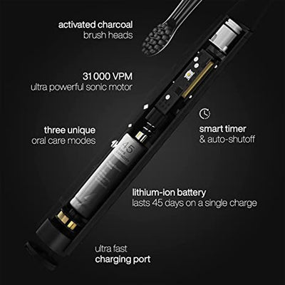 PULSE Sonic Toothbrush with Activated Charcoal Bristles