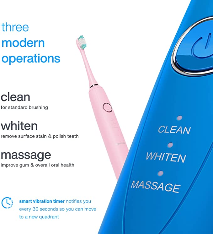 VIBE SERIES DUO Sonic Whitening Toothbrush/ADA Accepted