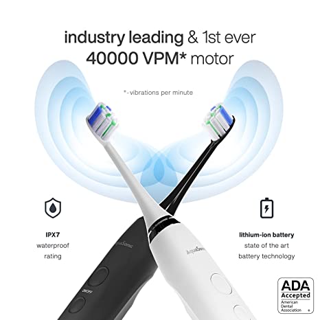 DUO SERIES PRO Sonic Toothbrush with UV Sanitizing Base/ADA Accepted